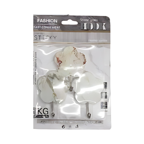 Plastic Adhesive Hooks (Set Of 3 Upto 3 Kg)