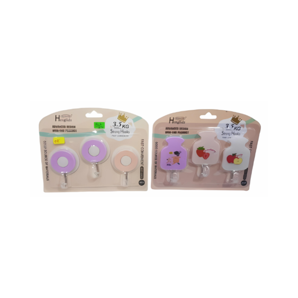plastic Hooks (Set Of 3)