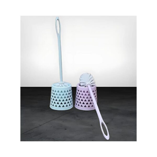 Triangle Designed Plastic Handled Toilet Cleaning Brush