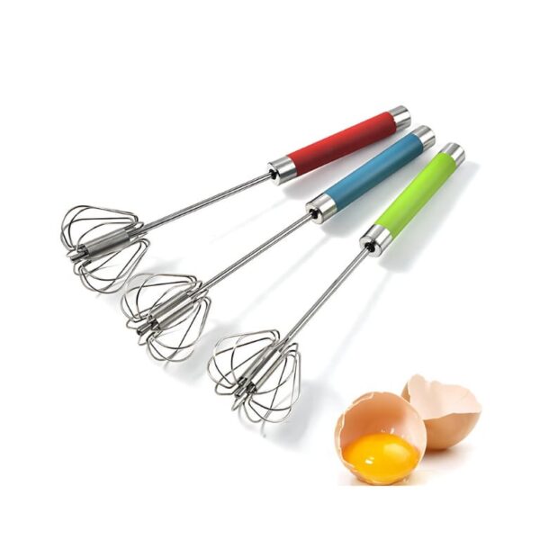 Stainless Steel Semi-Automatic Egg Whisk