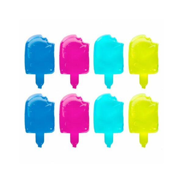 Reusable Icecream Shape Water-Filled Silicone Ice Cubes 12-Pcs