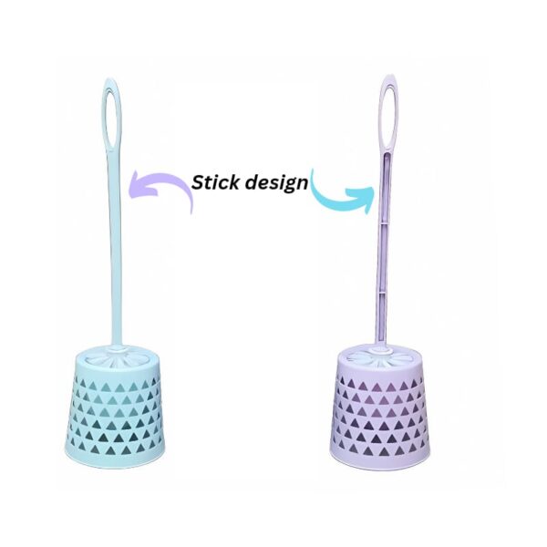 Triangle Designed Plastic Handled Toilet Cleaning Brush