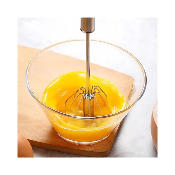 Stainless Steel Semi-Automatic Egg Whisk