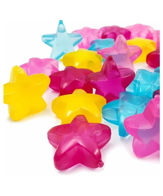 Reusable Star Shape Water-Filled Silicone Ice Cubes 12-Pcs
