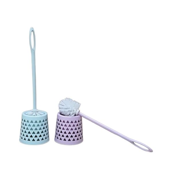 Triangle Designed Plastic Handled Toilet Cleaning Brush