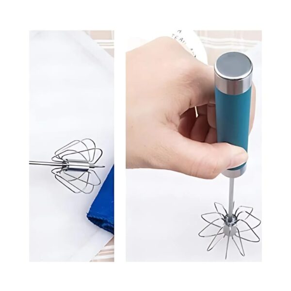 Stainless Steel Semi-Automatic Egg Whisk 