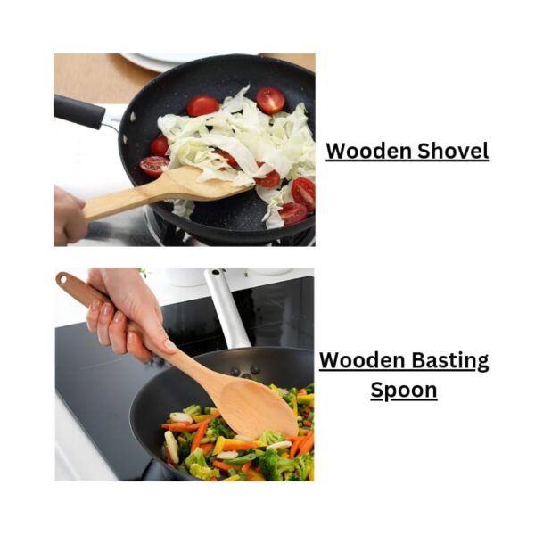 2 Pcs Bamboo Kitchen Tools No. 0854