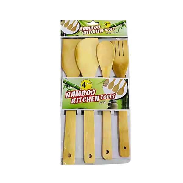 4 Pcs Bamboo Kitchen Tools No. 1487