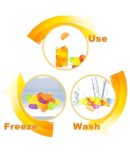 Reusable Fruit Shape Water-Filled Silicone Ice Cubes 18-Pcs