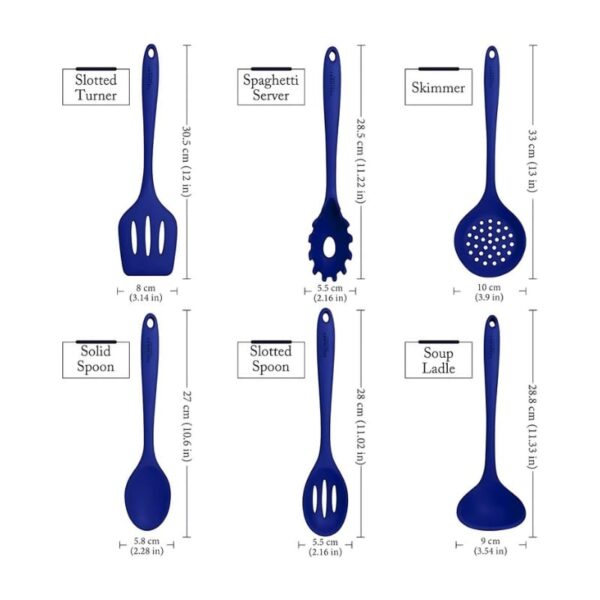 6 Piece Blue Color Kitchen Set