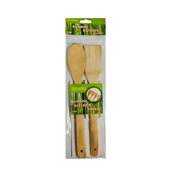 2 Pcs Bamboo Kitchen Tools No. 0854