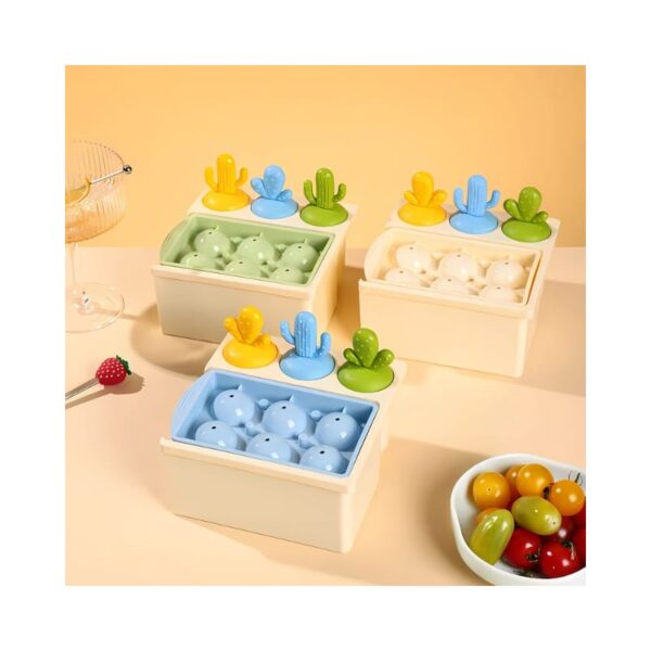 Cactus and Round Shaped Icecream Mold No. V1-42
