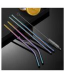4 Pcs Stainless Steel Straw KK-V-15-7