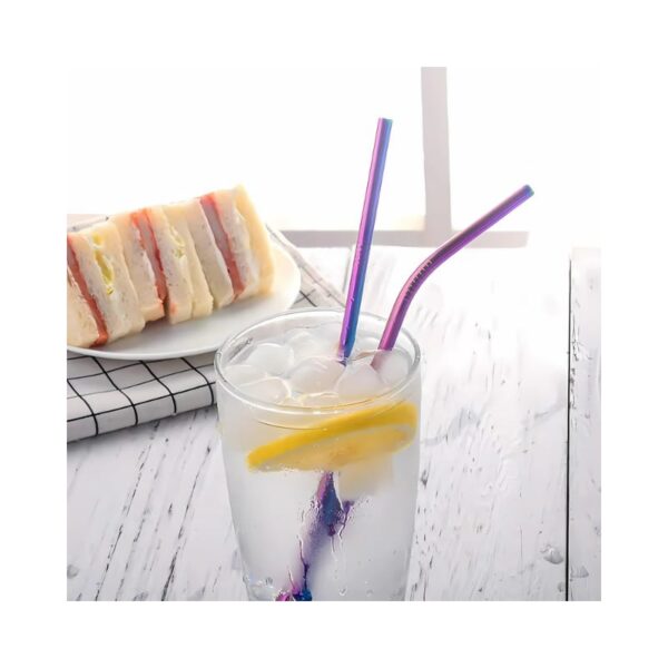 2 Pcs Stainless Steel Straw KK-V-15-6
