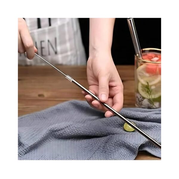 6 Pcs Stainless Steel Spoon Straw No. KK-V-15-5