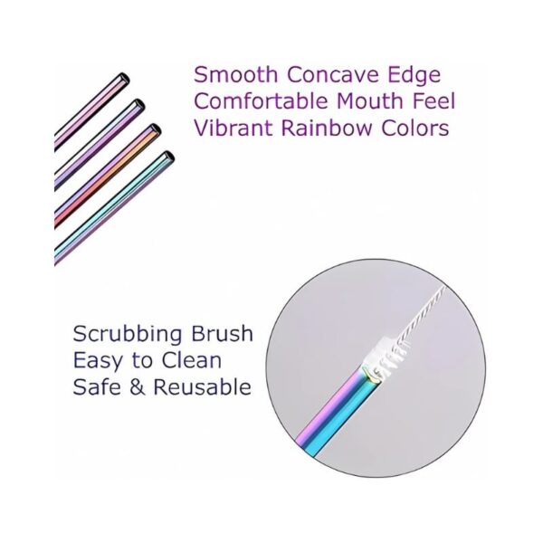 4 Pcs Stainless Steel Straw KK-V-15-7