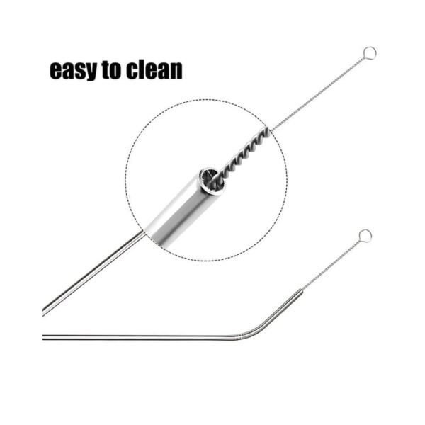 6 Pcs Stainless Steel Straw KK-V-15-4