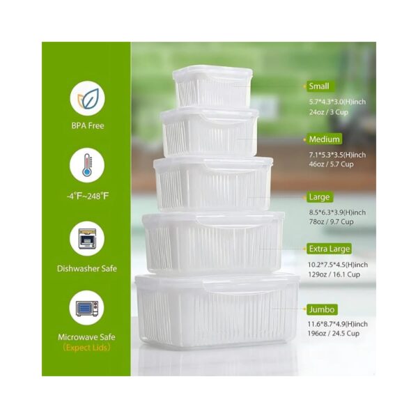 Fruit Vegetable Storage Containers