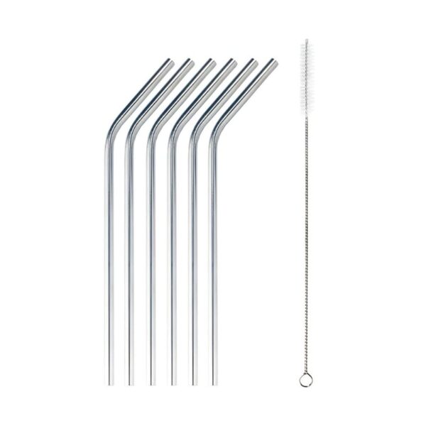 6 Pcs Stainless Steel Straw KK-V-15-4