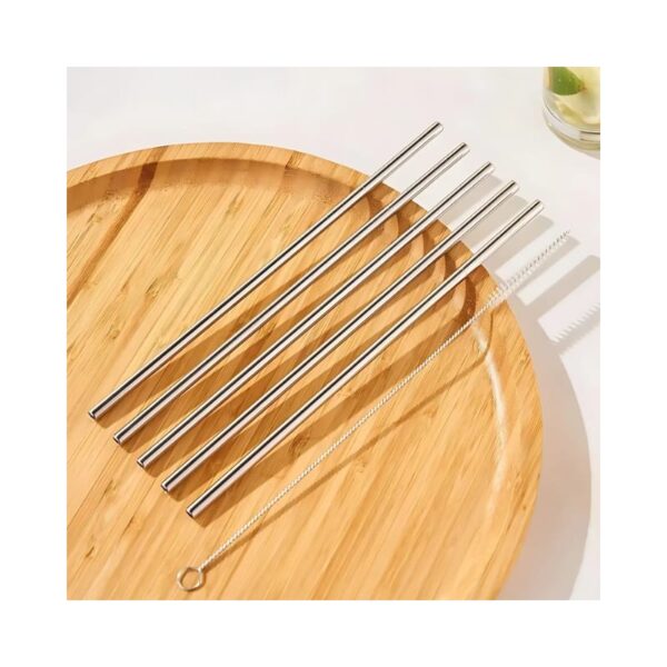 6 Pcs Stainless Steel Straw KK-V-15-3