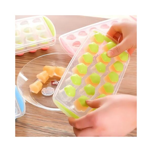 Flower Shape Ice tray with lid
