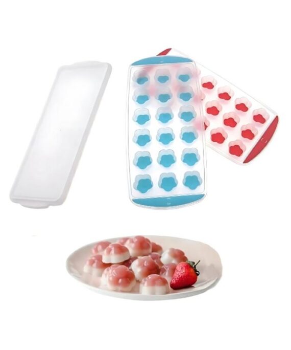 Flower Shape Ice tray with lid